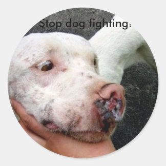 Combat de chien d'arrêt ! autocollants