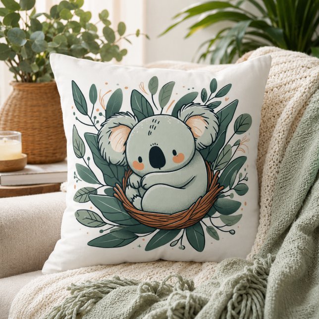 Combattre avec notre adorable Coussin à peluche Ko (Snuggle Up with Our Adorable Koala Plush Pillow)