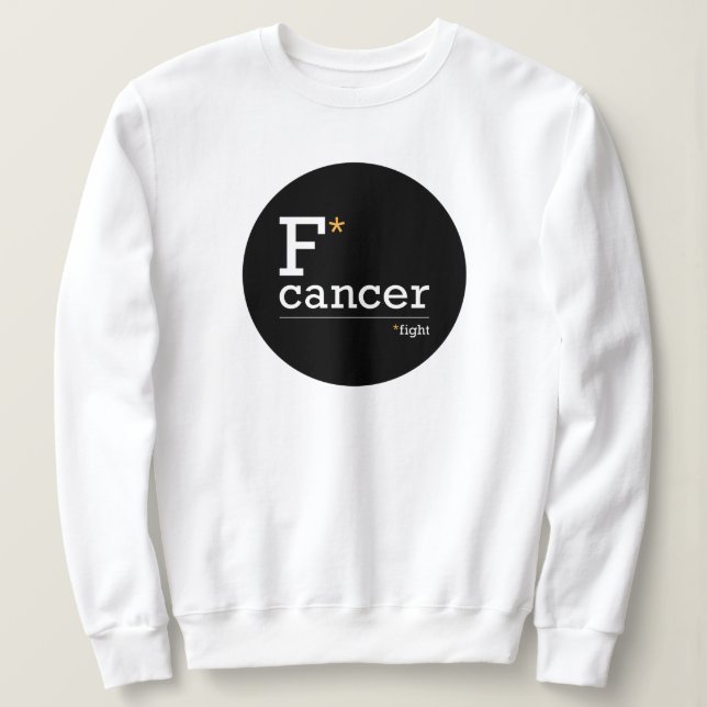 combattre le cancer sweatshirt (Design devant)