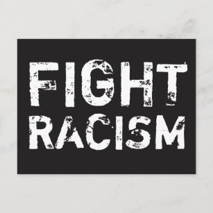 COMBATTRE LE RACISME Carte postale Justice sociale
