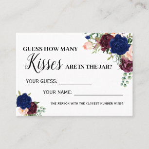 Combien de baisers jeu anglais espagnol carte de d