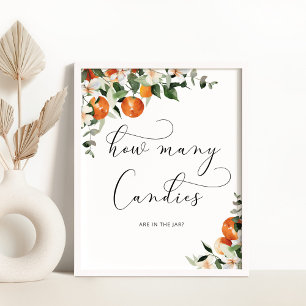 Combien de bonbons sont dans le pot Poster