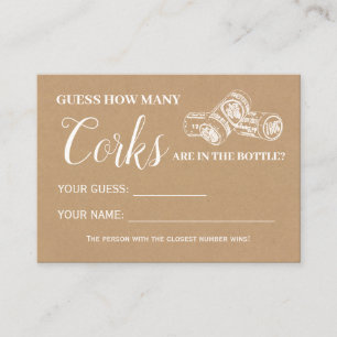 Combien de bouchons anglais espagnol carte de jeu 