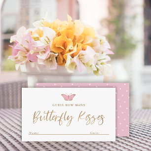 Combien de Butterfly Kisses Baby shower carte de j