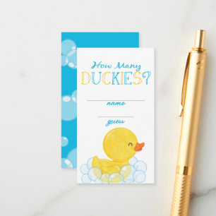 Combien de Duckks Party Jeu Guess Cartes
