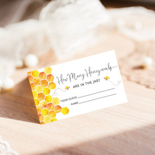 Combien de honeycombes carte de jeu baby shower