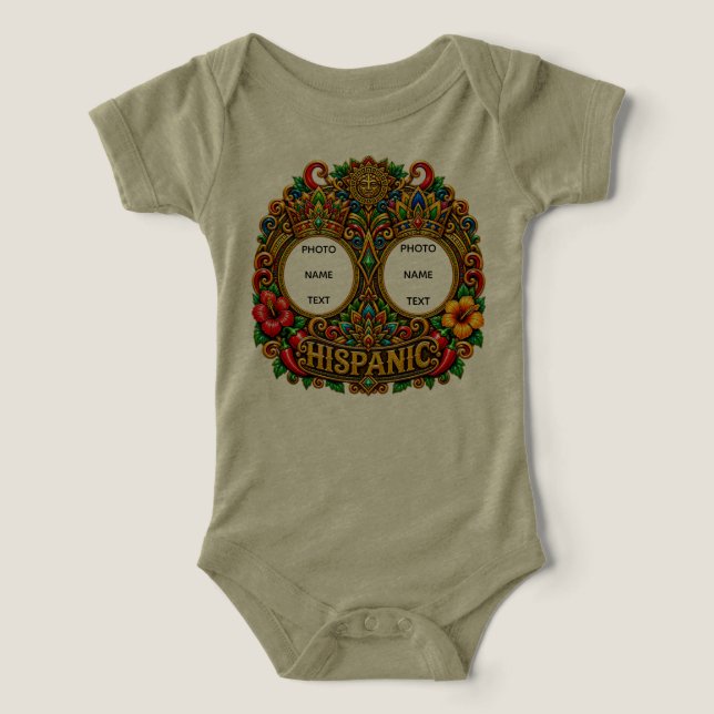 Combinaison bébé tri-mélange, Bleu, 3 à 6 Mois (Design Recto)