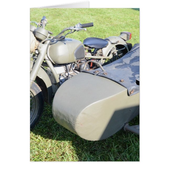 Combinaison militaire vintage de moto (Devant)