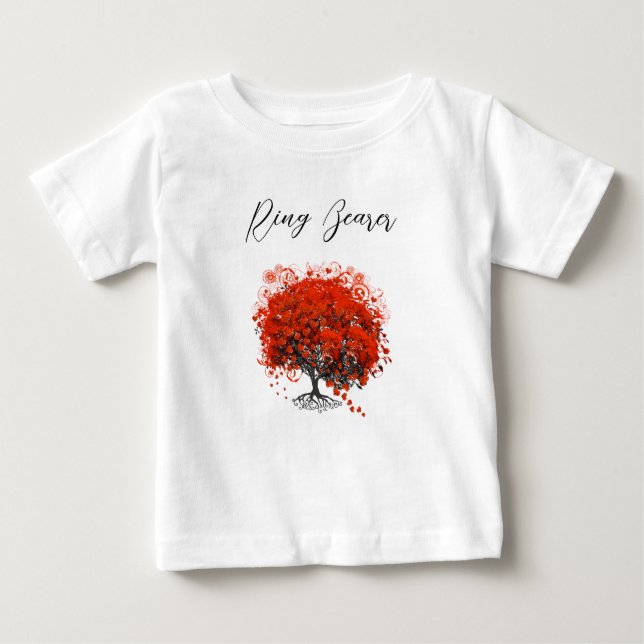 Combinaison T-Shirts de mariage Baby Red Tree (Devant)