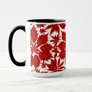 Combo Mug 15 oz - Feuilles et Motifs de la nature