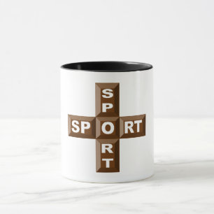 Combo Mug 325 ml noir CHOCOLAT SPORT
