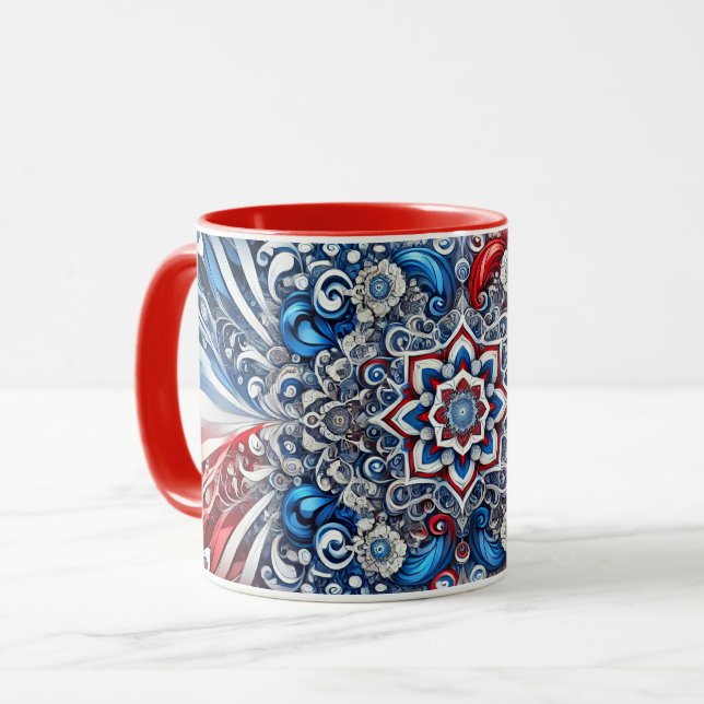 Combo Mug avec des couleurs françaises (Devant gauche)