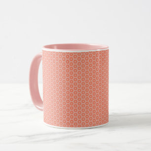 Combo Mug de corail et de Motif rose