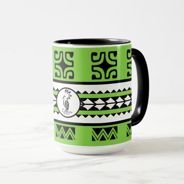 Combo mug Tribal Ethnic 44,3 ml (Devant droit)