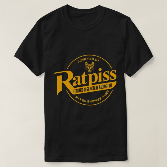 Combustible RatPiss High Octane Racing, T-Shirt Ra (Design devant)