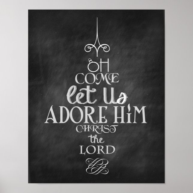 Come Let us adore Him 11" x 14" Poster (Devant)