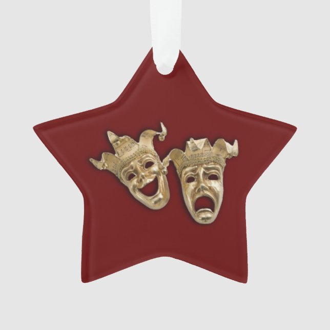 Comédie et tragédie Théâtre Masques Maroon (devant)