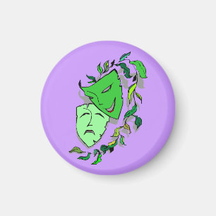 COMÉDIE & TRAGÉDIE DRAMA MASKS-THÉÂTRE ARTS MAGNET