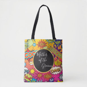 Comic Pop Art Discours Bubble Grooms Mère Sac four