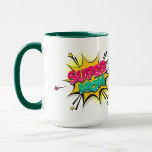 Comic Pop Art Super Maman Mug
