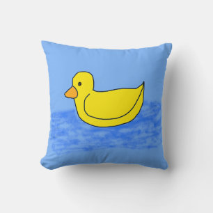Comical Jaune Ducky Jaune Oreiller