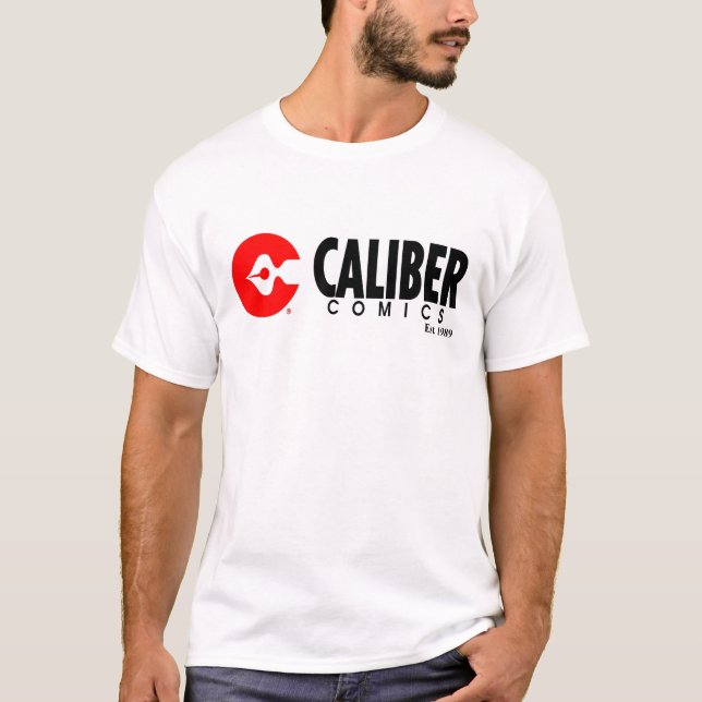 Comics Caliber logo horizontal t-shirt blanc (Devant)