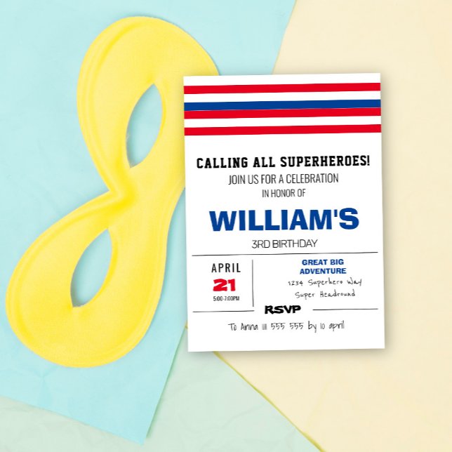 Comics Color Invitation d'anniversaire (Créateur téléchargé)