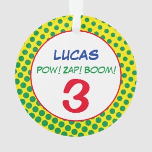 Comics Superhero Dots Anniversaire de enfant PHOTO
