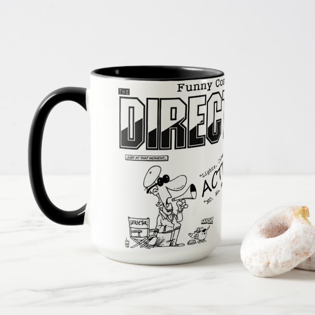 Comix amusant : Le directeur Mug (Avec donut)