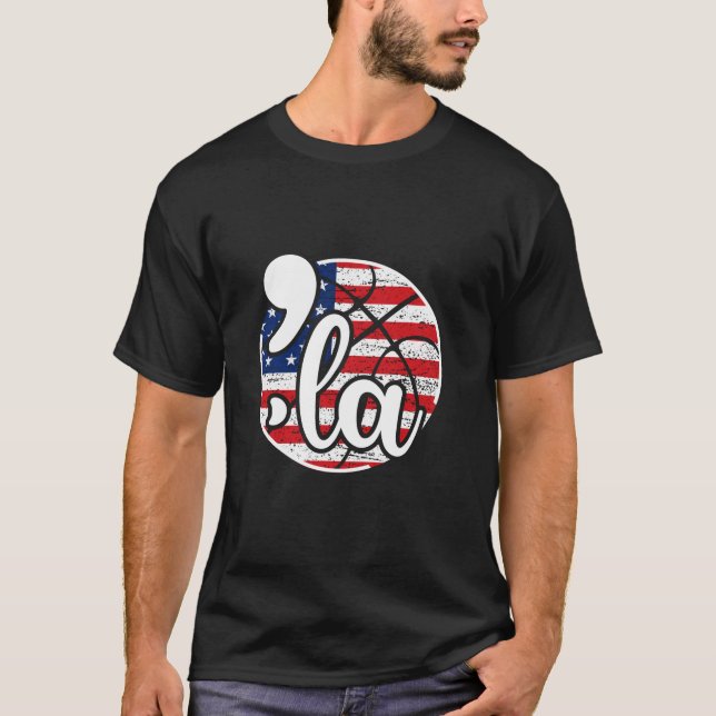 Comma La pour les fans de basket-ball T-shirt (Devant)