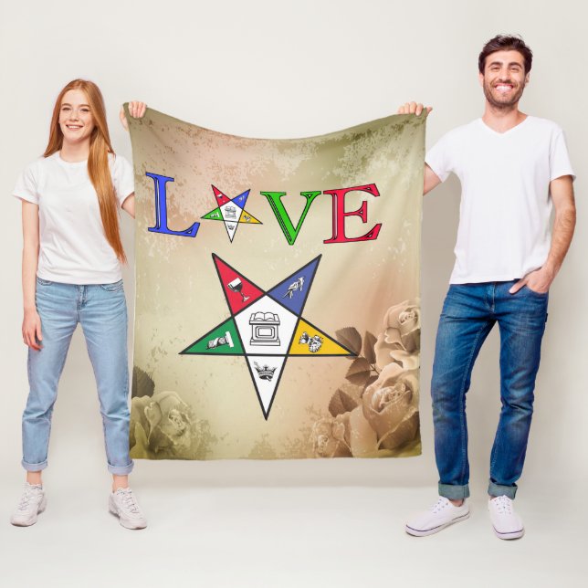 Commande de couverture en polaire Etoile de l'Est (En situation)