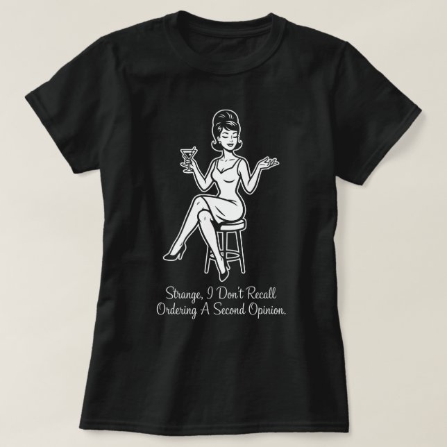 Commander un Deuxième Avis T-Shirt Rétro Sarcastiq (Design devant)