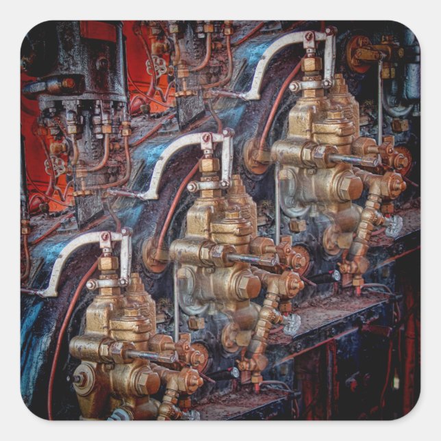 Commandes d'un autocollant moteur de locomotive à  (Devant)