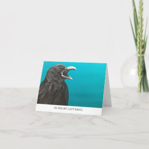 Comme Dans Ma Carte Dernière E-Mail Crow Note
