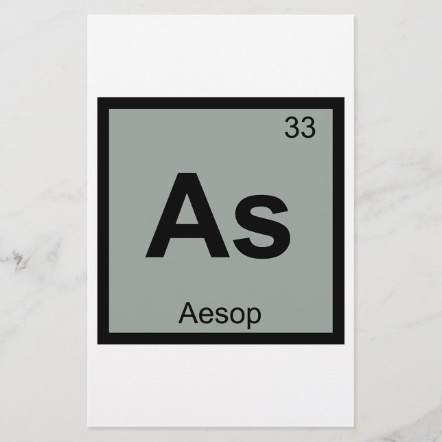 Comme - Fables d'Ésope Symbole de chimie du tablea (Devant)