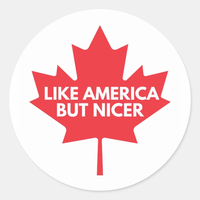 Comme L'Amérique, Mais Un Sticker Rond Plus Sympa (Devant)