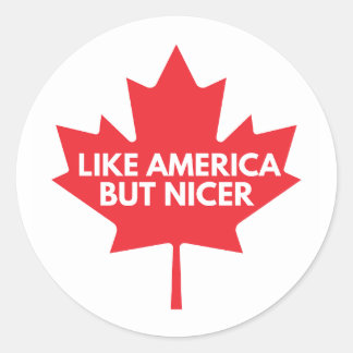 Comme L'Amérique, Mais Un Sticker Rond Plus Sympa
