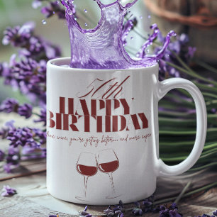 Comme le vin qui devient une grosse tasse d'annive
