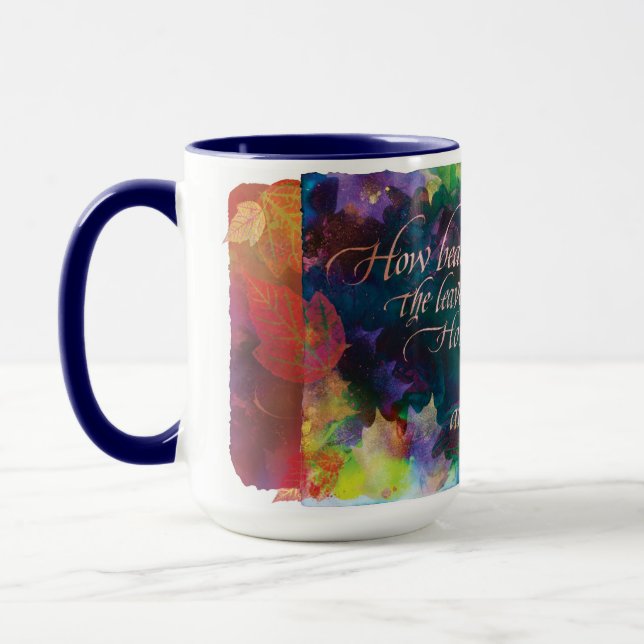 "Comme les Feuilles sont beaux...", Mug (Gauche)