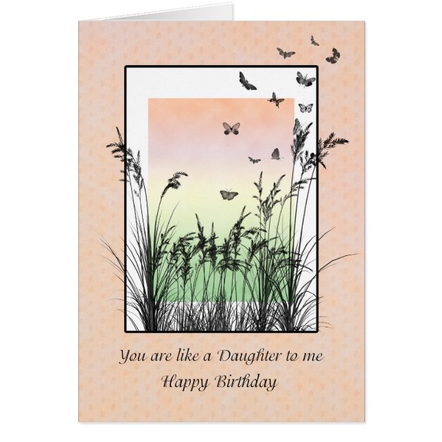 Comme ma fille, anniversaire avec des papillons (Devant)