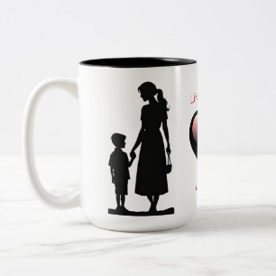 Comme Mère Comme Fils Silhouette 15 oz Mug