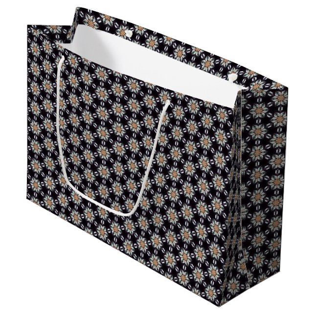 Comme sac de cadeau de motif de marguerite le (Devant Angle)