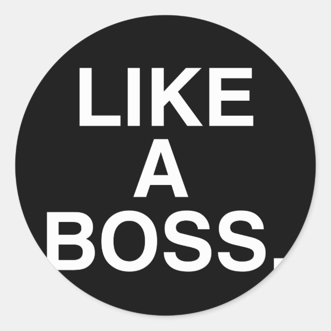 Comme un autocollant Boss (Devant)