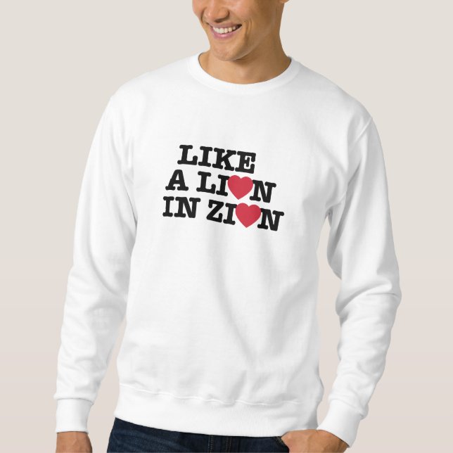 Comme un lion en sweatshirt de Sion (Devant)