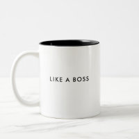 Comme Un Patron | Mug de café personnalisé amusant