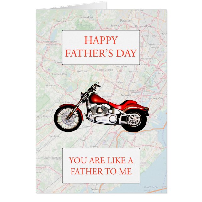 Comme un père pour moi Fête des pères Moto (Devant)