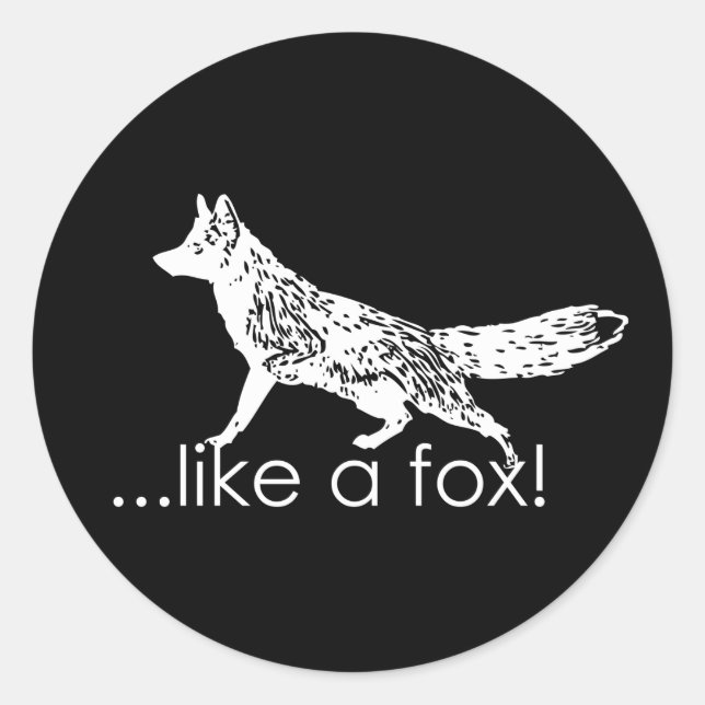 ...comme un renard ! Autocollants (Devant)