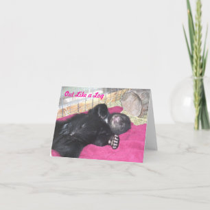 Comme un rondin - carte de note