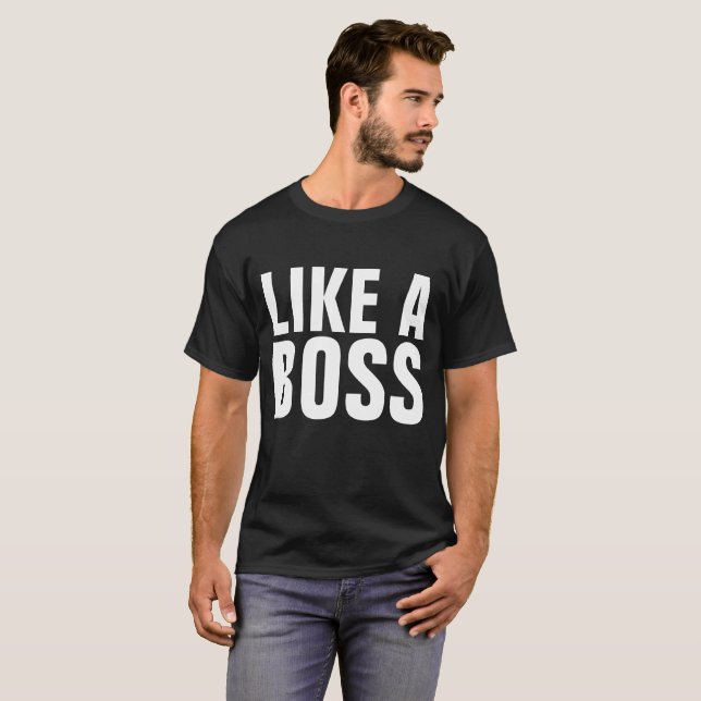 COMME UN T-shirt BOSS, noir (Devant entier)
