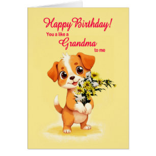Comme une grand-mère pour moi Anniversaire Chiot e